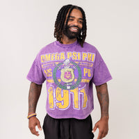 Omega Psi Phi Acid Wash Howard University Box Tee Winters Industries 
