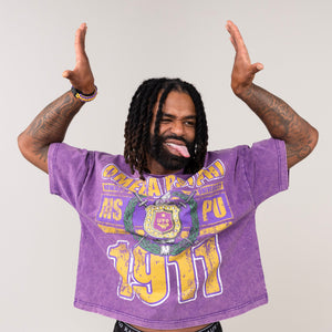 Omega Psi Phi Acid Wash Howard University Box Tee Winters Industries 