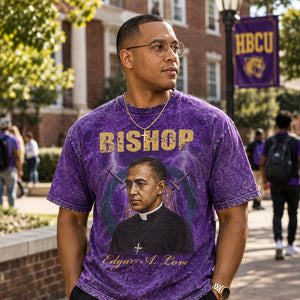Omega Psi Phi Bishop Acid Wash Tee Purple Winters Industries 
