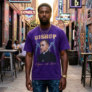 Omega Psi Phi Bishop Acid Wash Tee Purple Winters Industries 
