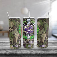 Omega Psi Phi Camouflage Tumbler