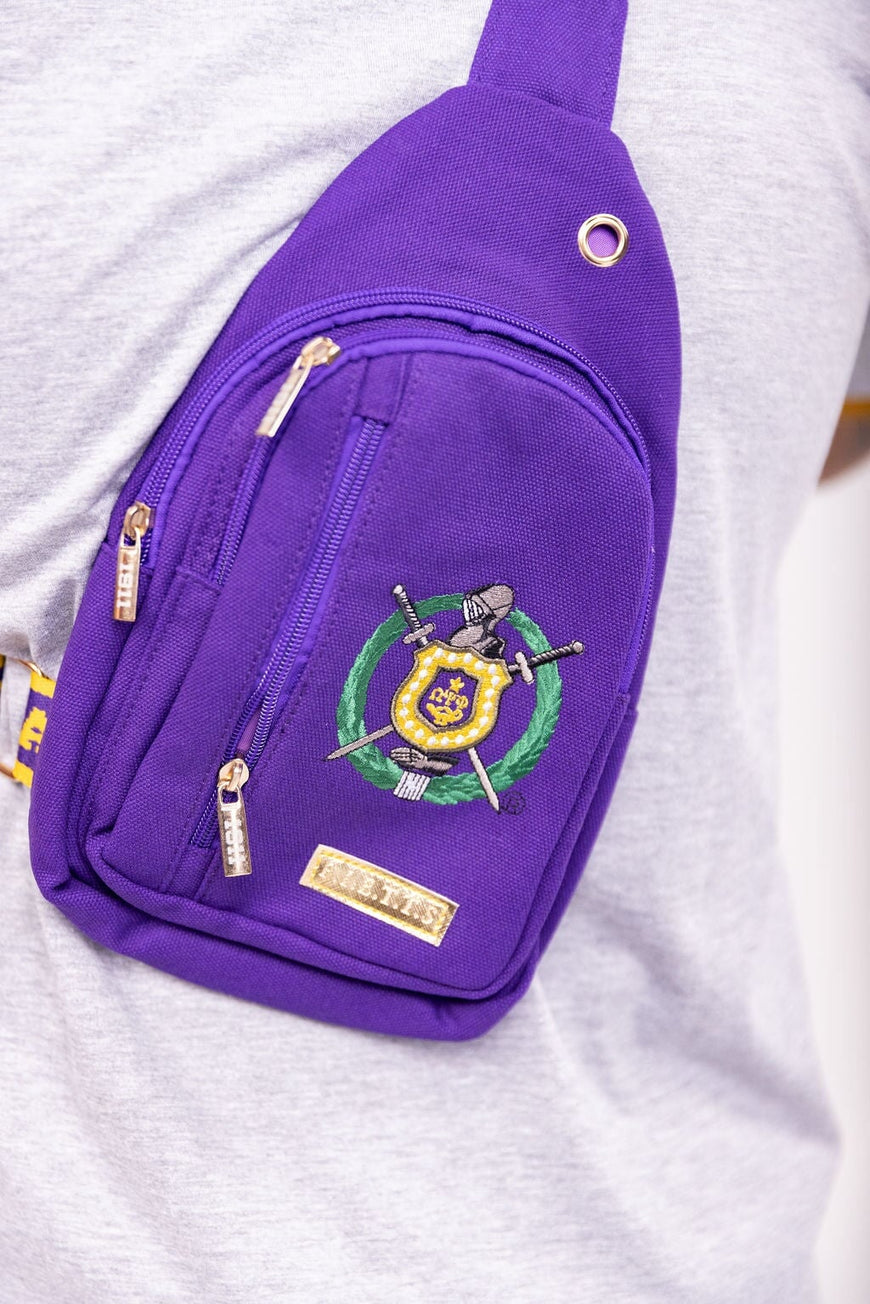 Omega Psi Phi Crossbody Bag Fanny Pack Winters Industries by Fully Promoted Mesquite 