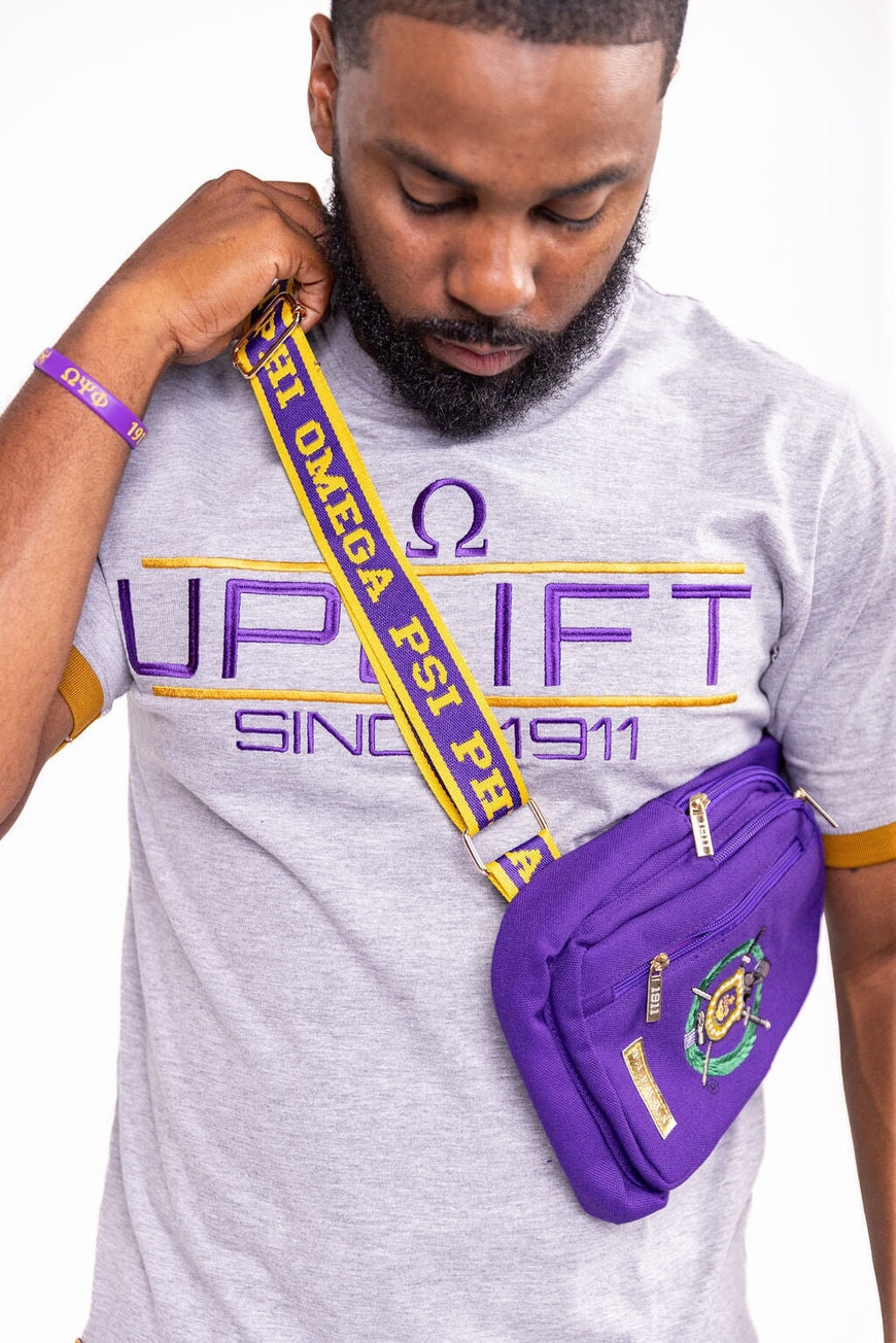 Omega Psi Phi Crossbody Bag Fanny Pack Winters Industries by Fully Promoted Mesquite 