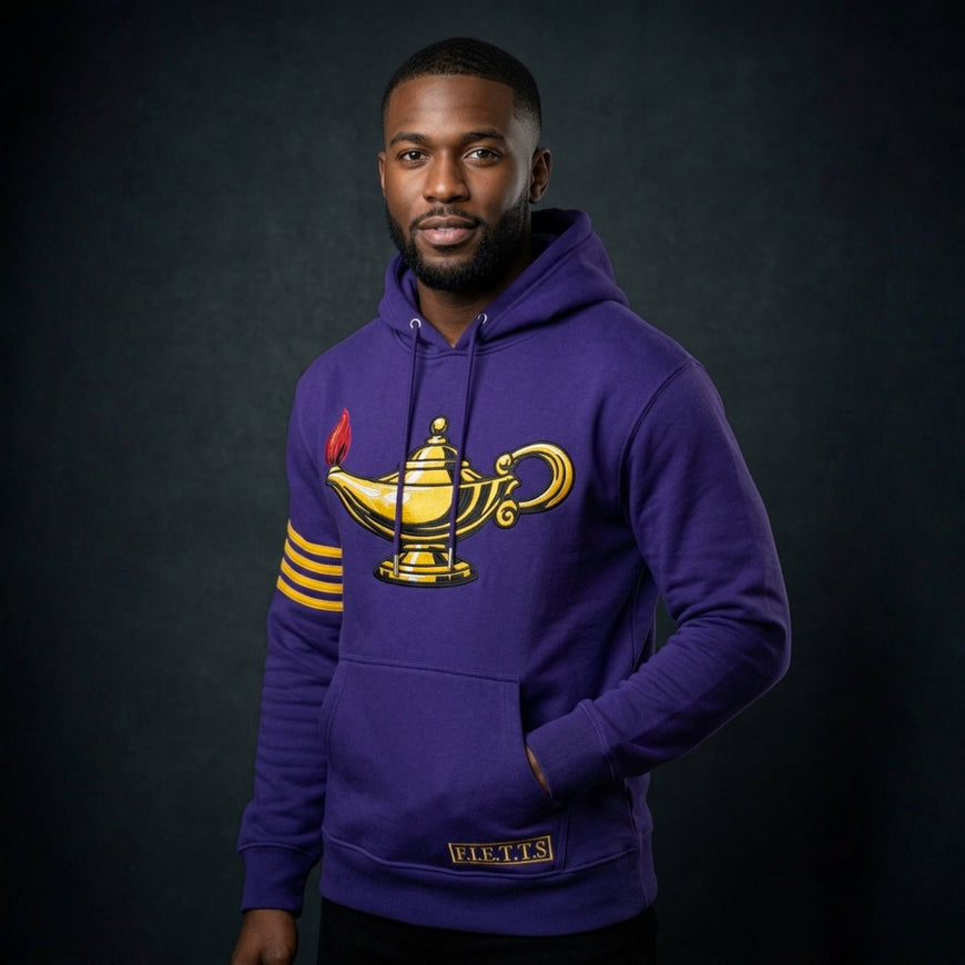 Omega Psi Phi Embroidered Lamp Hoodie Winters Industries 
