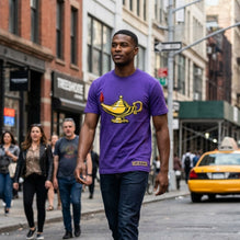 Omega Psi Phi Embroidered Lamp Tee