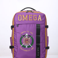 Omega Psi Phi Embroidered Purple and Gold Backpack Winters Industries 
