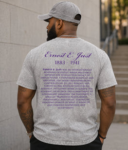 Omega Psi Phi Ernest Just Professor Acid Wash Tee Gray Winters Industries 
