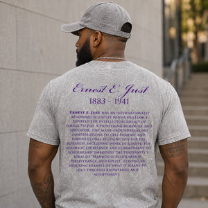 Omega Psi Phi Ernest Just Professor Acid Wash Tee Gray Winters Industries 