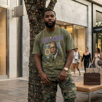 Omega Psi Phi Frank Coleman Lieutenant Acid Wash Tee Green Winters Industries 