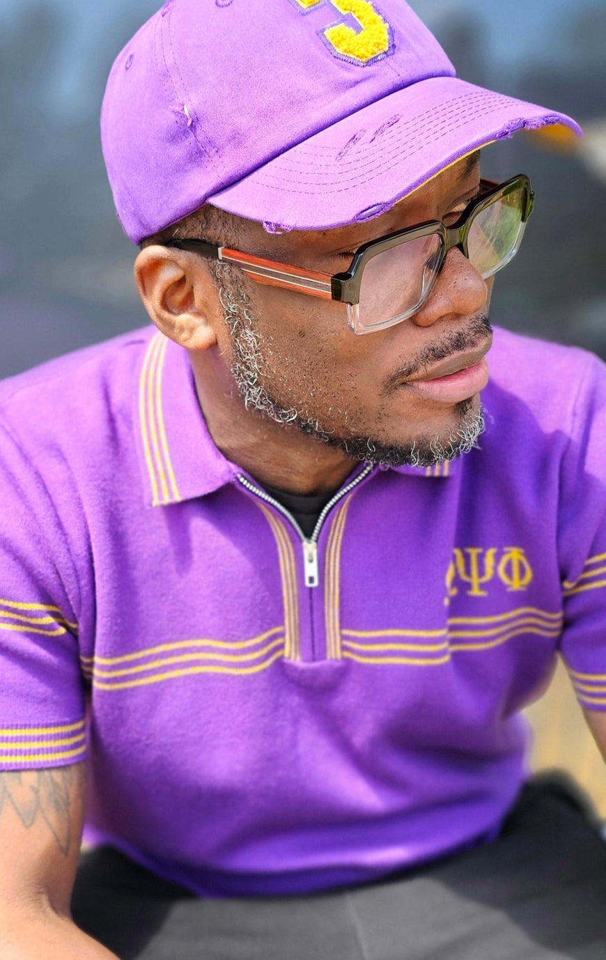 Omega Psi Phi knitted polo