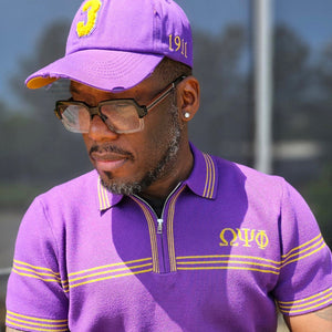 Omega Psi Phi knitted polo