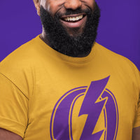 Omega Psi Phi Omega 1911 Bolt Tee/Sweatshirt Winters Industries by Fully Promoted Mesquite S T-SHIRT Gold