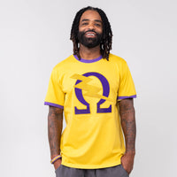 Omega Psi Phi Omega Bolt Brush Embroidery Tee Winters Industries 