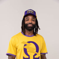 Omega Psi Phi Omega Bolt Brush Embroidery Tee Winters Industries 