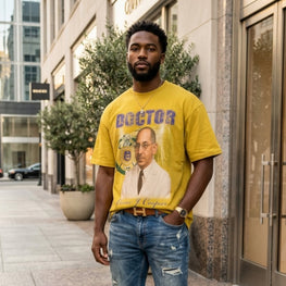 Omega Psi Phi Oscar Cooper Doctor Acid Wash Tee Gold Winters Industries 