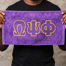 Omega Psi Phi Purple Hand Towel
