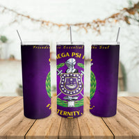 Omega Psi Phi Purple Tumbler
