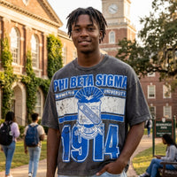 Phi Beta Sigma Acid Wash Box Tee Winters Industries 