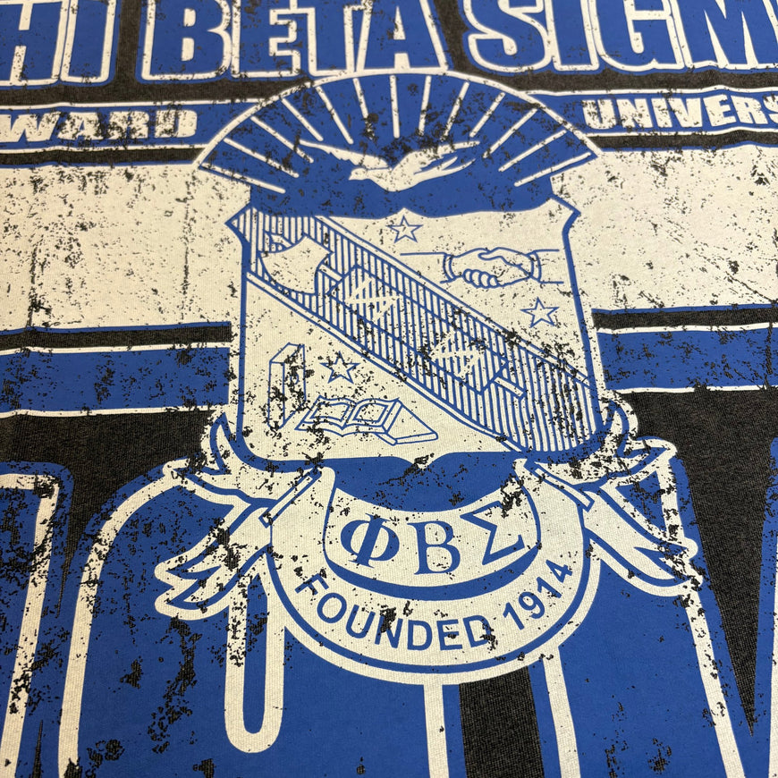 Phi Beta Sigma Acid Wash Box Tee Winters Industries 