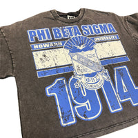 Phi Beta Sigma Acid Wash Box Tee Winters Industries 
