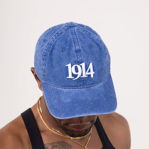 Phi Beta Sigma Acid Washed Vintage Denim 3D Embroidered Cap Winters Industries by Fully Promoted Mesquite 