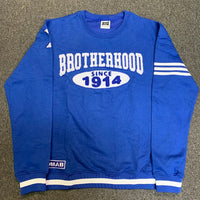 Phi Beta Sigma "BROTHERHOOD" Chenille Sweater Blue