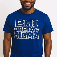 Phi Beta Sigma Distressed Twill Tee Winters Industries 