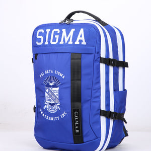Phi Beta Sigma Embroidered Blue and White Backpack Winters Industries 