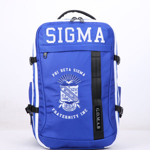 Phi Beta Sigma Embroidered Blue and White Backpack Winters Industries 