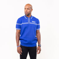 Phi Beta Sigma Knitted Polo Blue Winters Industries 