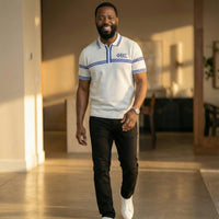Phi Beta Sigma Knitted Polo White Winters Industries 