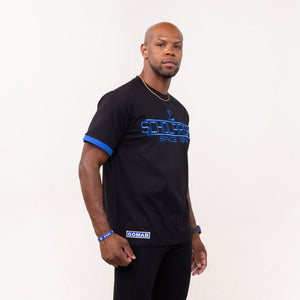 Phi Beta Sigma "SCHOLARSHIP" Embroidered Tee Black Winters Industries by Fully Promoted Mesquite 
