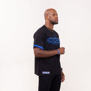 Phi Beta Sigma "SCHOLARSHIP" Embroidered Tee Black Winters Industries by Fully Promoted Mesquite 