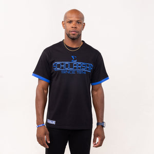 Phi Beta Sigma "SCHOLARSHIP" Embroidered Tee Black Winters Industries by Fully Promoted Mesquite 