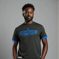Phi Beta Sigma "SCHOLARSHIP" Embroidered Tee Black Winters Industries by Fully Promoted Mesquite 