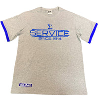 Phi Beta Sigma "SERVICE" Embroidered Tee Gray Winters Industries by Fully Promoted Mesquite 