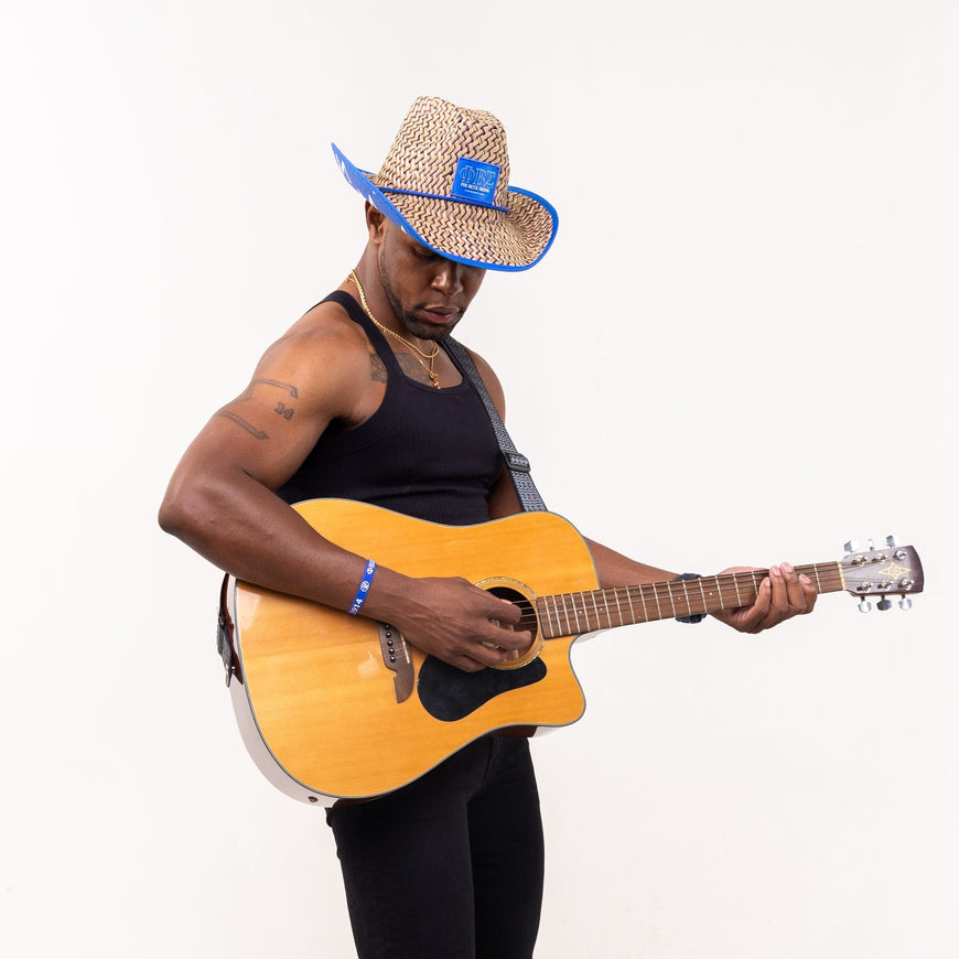 Phi Beta Sigma Straw Cowboy Hat with Strap Winters Industries 