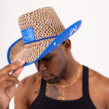 Phi Beta Sigma Straw Cowboy Hat with Strap