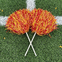 Red and Yellow Game Day Pom Poms