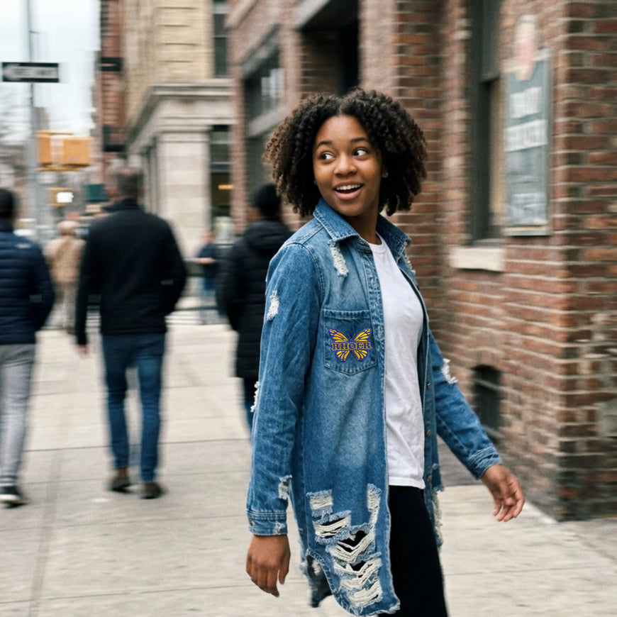 Rhoers Distressed Denim Jacket - Future SGRHO Winters Industries 