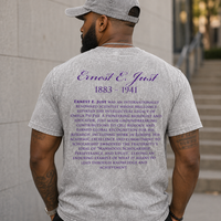 Omega Psi Phi Ernest Just Professor Acid Wash Tee Gray