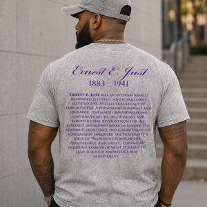 Omega Psi Phi Ernest Just Professor Acid Wash Tee Gray