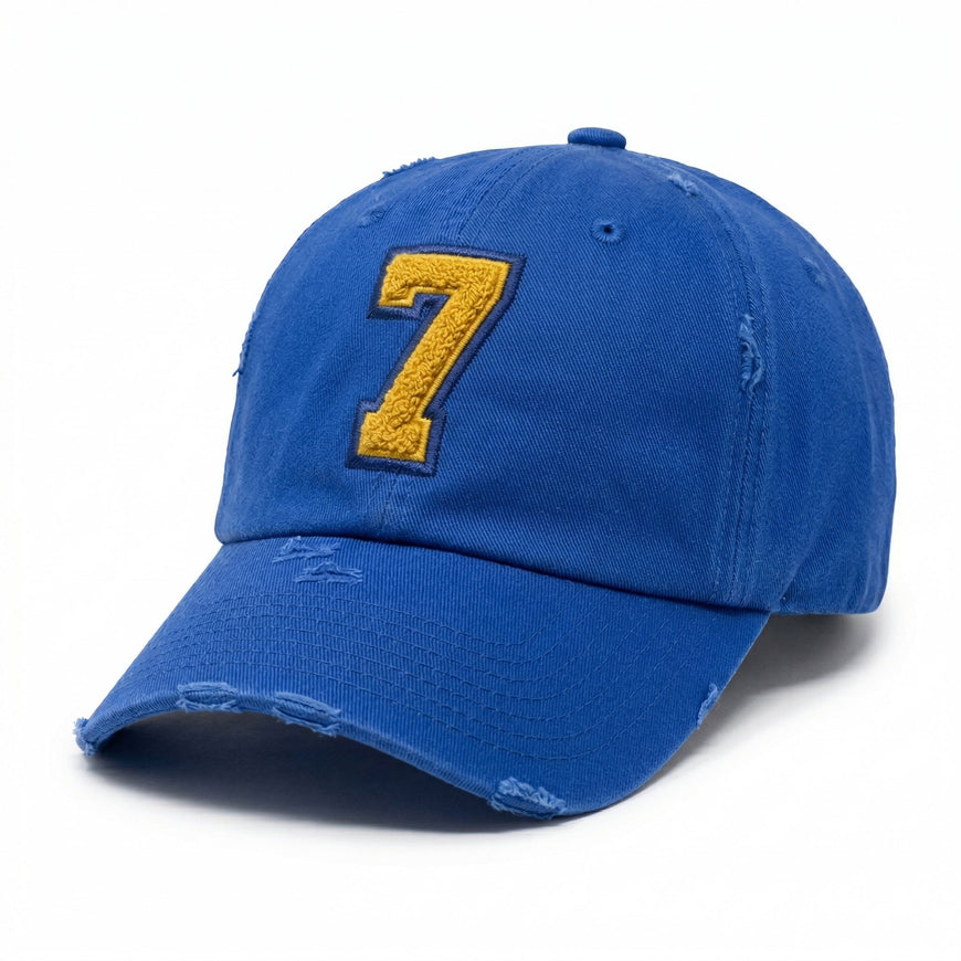Sigma Gamma Rho Blue Chenille Cap Winters Industries NUMBER 7 