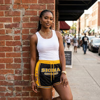 Sigma Gamma Rho Embroidered Basketball Shorts BLACK Shorts Winters Industries by Fully Promoted Mesquite 