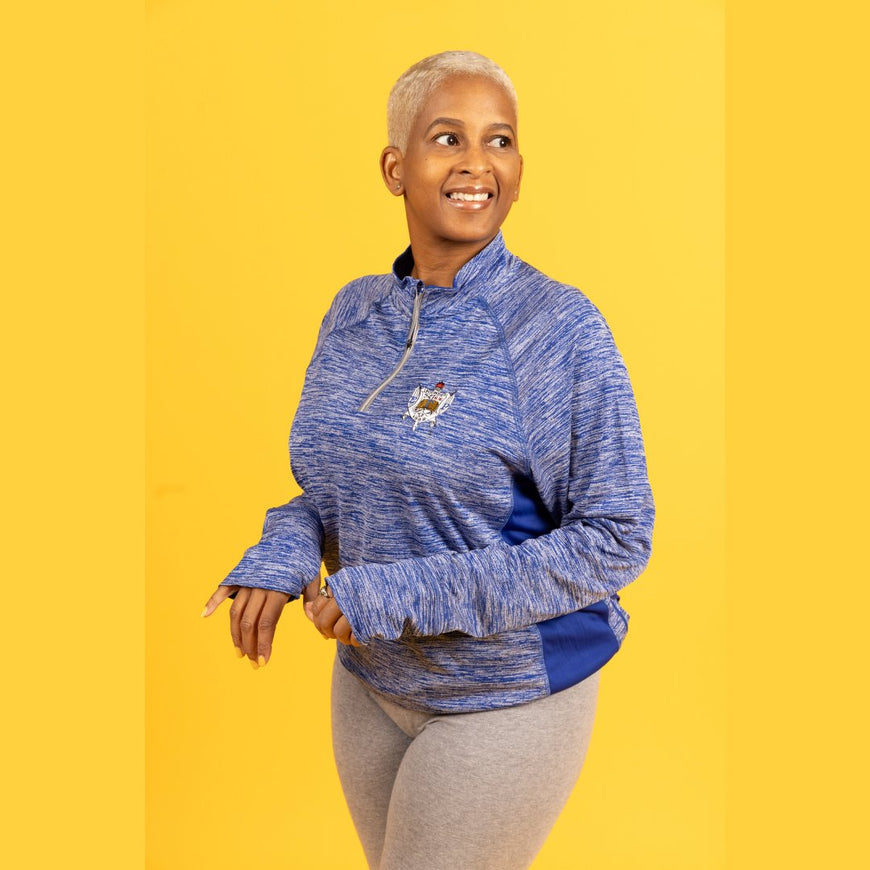 Sigma Gamma Rho Embroidered Half-Zip Pullover