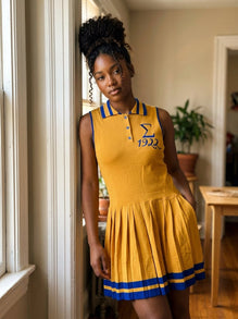 gold golf dress Gold Cheval Golf Dress  Espoir Equestrian