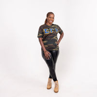 Sigma Gamma Rho Letters Camouflage T-Shirt Winters Industries 