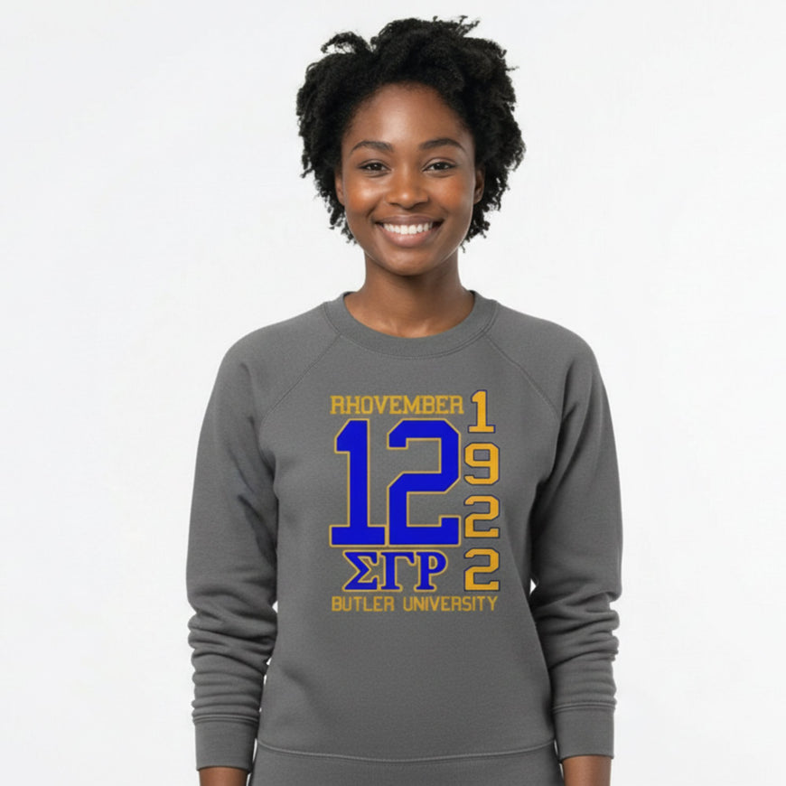 Sigma Gamma Rho Rhovember Sweatshirt Shirts Winters Industries by Fully Promoted Mesquite S SWEATSHIRT Gray