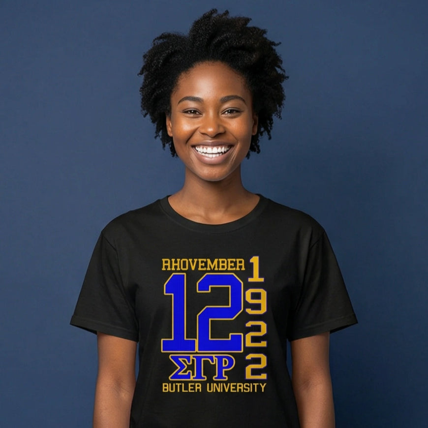 Sigma Gamma Rho Rhovember T-shirt Shirts Winters Industries by Fully Promoted Mesquite S T-SHIRT Black
