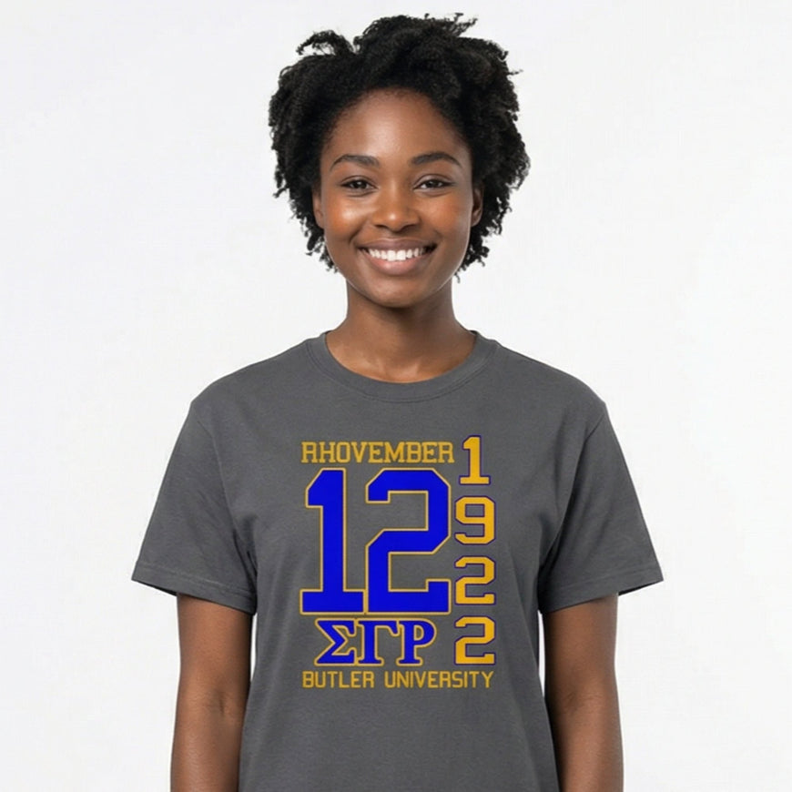 Sigma Gamma Rho Rhovember T-shirt Shirts Winters Industries by Fully Promoted Mesquite S T-SHIRT Gray